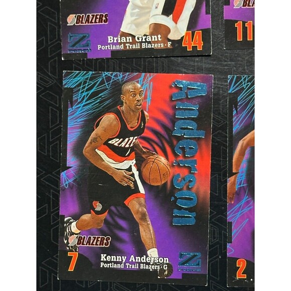 1997-98 SkyBox Z-Force Franz Portland Trail Blazers 10 Card Lot (7 Players) - Picture 13 of 16
